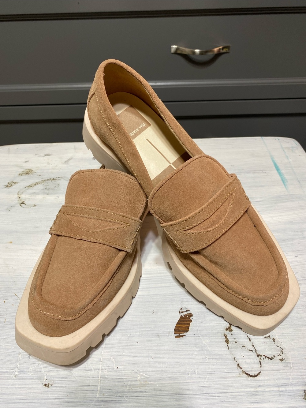 Dolce Vita Suede slip on casual Loafers size 7.5